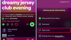How to start a jam on spotify